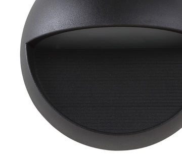 Orbe 6.25" Outdoor Metal/Glass Integrated LED Wall Sconce